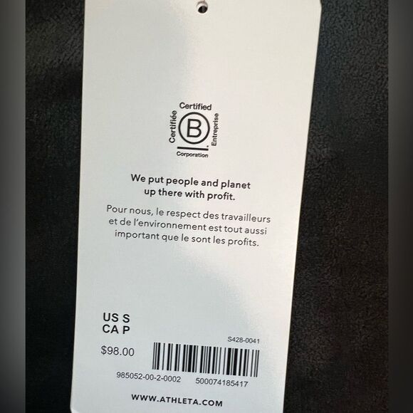 NWT Athleta Delancey Gleam Tight Black Lustre Size Small Leggings Athleisure - Picture 7 of 10